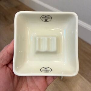 Vintage Ciga Hotels Schonwald Germany Porcelain Ashtray Square
